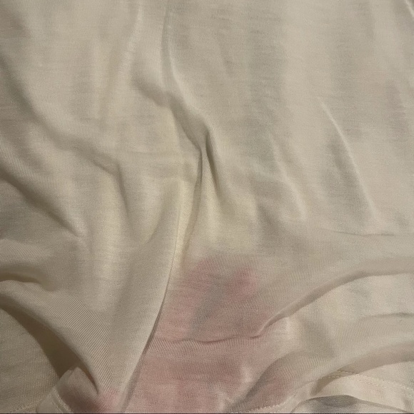 Express Relaxed Lace Pieced V-Neck Tee NWT S - Picture 10 of 11